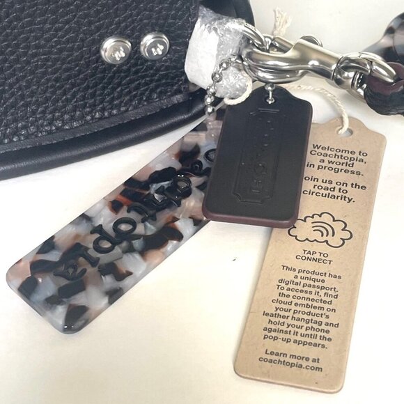 Coach Wavy Dinky CK113 Black Coachtopia Leather Shoulder Crossbody Bag - Picture 10 of 14